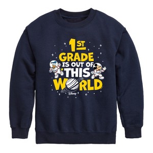 Boys' - Disney - 1st Grade Out Of This World Graphic Long Sleeve Fleece Sweatshirt - 1 of 4