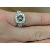 Pompeii3 1ct Cushion Halo Engagement Ring Setting 14K White Gold - 4 of 4