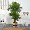 Nearly Natural 6-ft Hawaii Artificial Palm Tree in Handmade Natural Cotton Planter - 3 of 4
