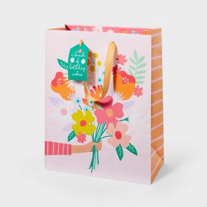 A Bunch of Birthday Wishes X-Small Gift Bag - Spritz™: Floral Botanical Multi-Colored Paper, All Occasions - 1 of 3