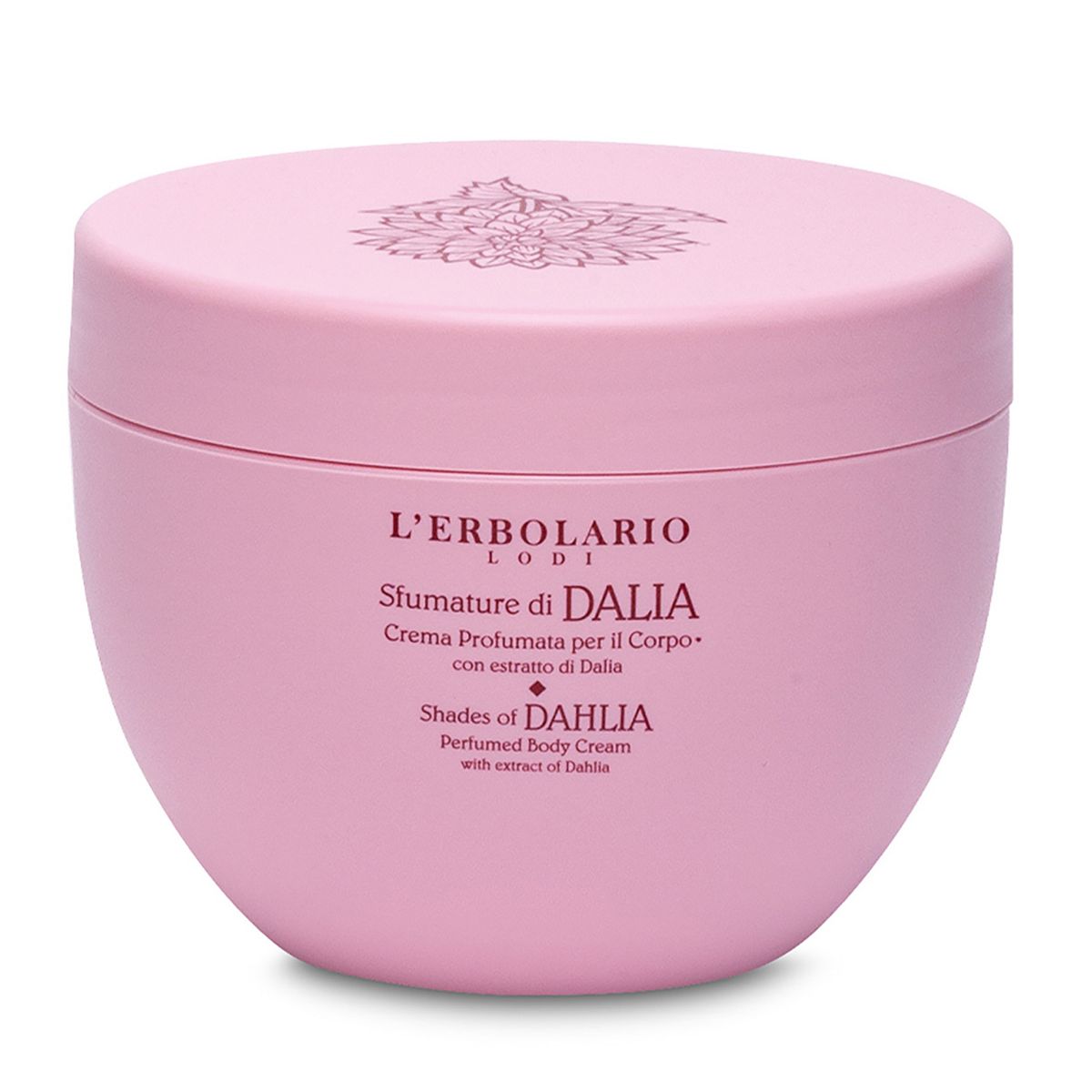 L'Erbolario Shades of Dahlia Perfumed Body Cream - Body Cream for Dry Skin - 10.1 oz