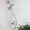 WOWOW 7-Spray 4 in. Wall Mount Dual Shower Head and Handheld Shower Head 1.8 GPM - 2 of 4