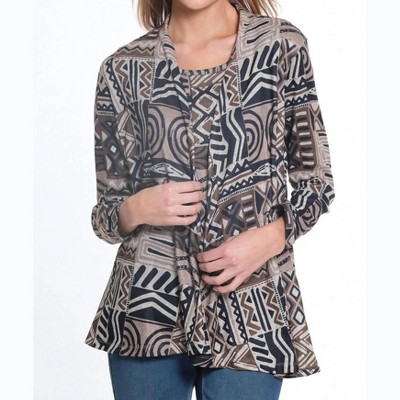 Women's Longsleeve Open Front Jacket & Tank 2-pc Set - Multiples