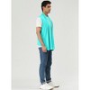 Lars Amadeus Men's Casual Open Front Sleeveless Irregular Hem Cardigan Vest - 4 of 4