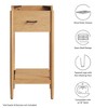 Modway Zaire 18" Bathroom Vanity Cabinet – Sink Basin Not Included - 2 of 4