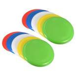 Unique Bargains 9 Inch Flying Disc 10 Pack Outdoor Playing Training Colorful Flying Disk Set for Beach Lawn Park Multicolor