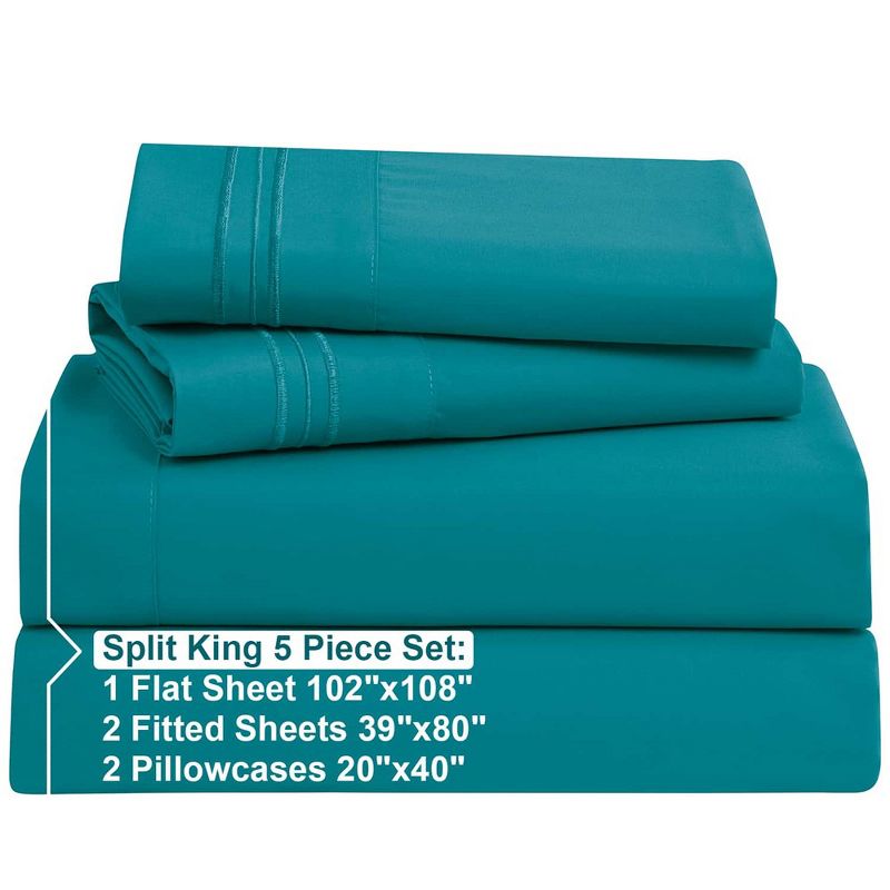 Nestl Double Brushed Microfiber Bed Sheet Set, 2 of 9