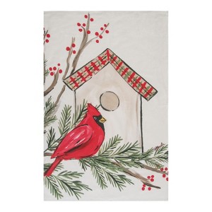 Transpac Cardinal Fabric Tea Towel Multicolor Cotton Kitchen Towel for Christmas Indoor Decor and Gift Giving - 1 of 1