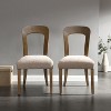 Kumasinova 18.5"H  Modern Stylish Dining Chairs Set of 2,Solid Rubberwood Kitchen Side Chairs for Dining Room,Scratch-Proof,330lbs Max - 2 of 4
