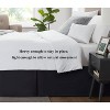 LISM 14 Inch Drop Microfiber Bed Skirts Hotel Quality Pleated Shrinkage and Fade Resistant - 2 of 4
