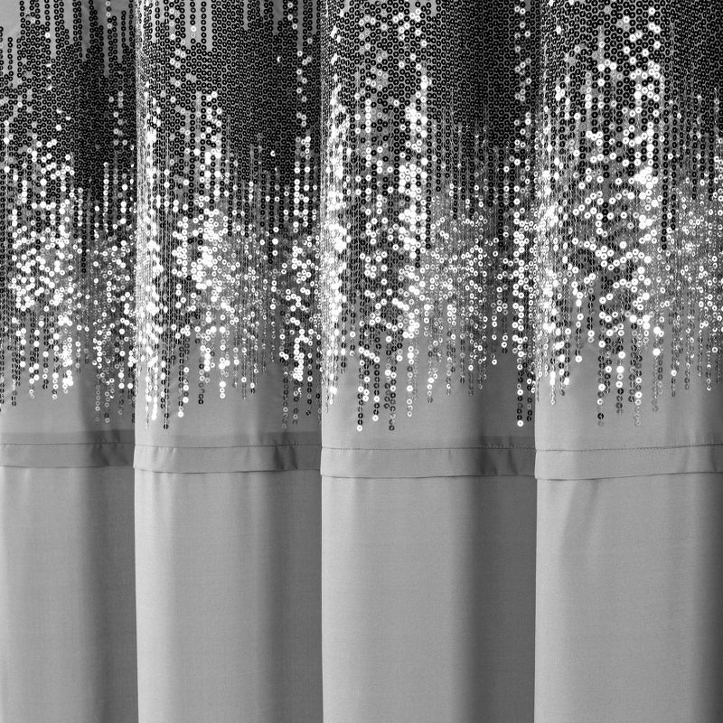 Single Shimmer Sequins Shower Curtain - Lush Décor, 4 of 11