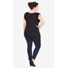 Women's Plus Size Harley Short Skinny Jean - dark denim | CITY CHIC - image 2 of 3