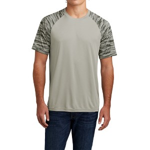 Mafoose Men's Drift Camo Colorblock Moisture-Wicking Short Sleeve T-shirt with UV Protection - 1 of 4