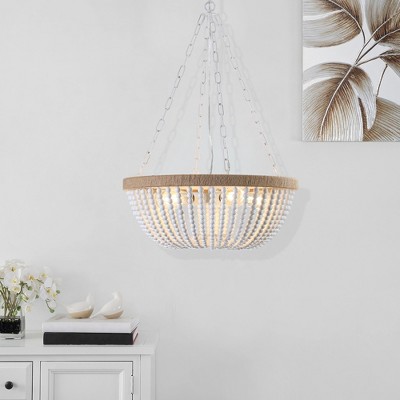 Bella Depot Bohemian Wood Beaded Chandelier