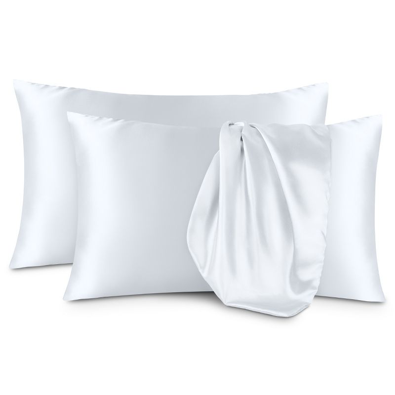 2 Pcs Satin Pillowcase Set for Hair and Skin by Bare Home, 1 of 8
