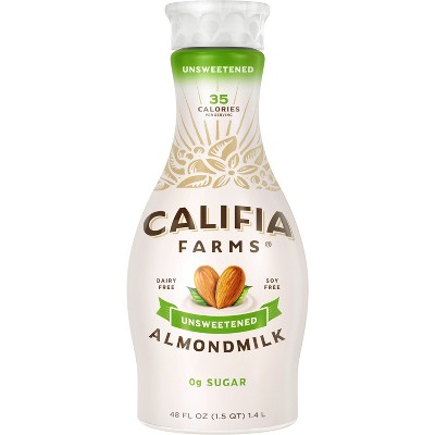 Califia Farms Dairy-Free Unsweetened Pure Almond Milk - 48 fl oz
