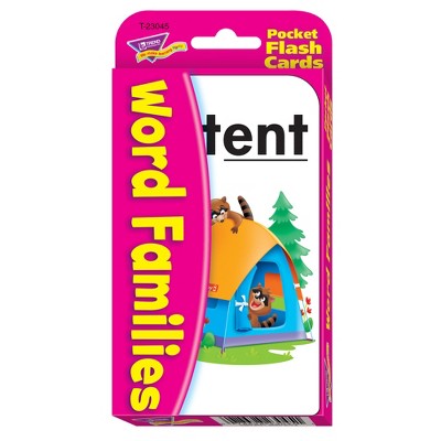 TREND Word Families Pocket Flash Cards