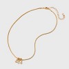 Multi Stone Drop Pendant Necklace - A New Day™ Gold: Nickel-Free Metal, Lobster Claw Clasp, 16" Length - 3 of 4