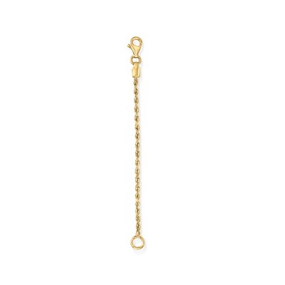 Ross-Simons 1.75mm 14kt Yellow Gold Rope-Chain Necklace Extender