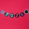 Big Dot of Happiness Colorful New Year Garland Banner, 2026 New Year's Eve, 30 Ft of Cord, 15 Paper Disco Balls Midnight Clock Shapes Double-Sided - 2 of 4