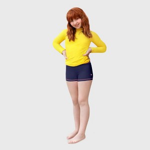 City Threads Girls UPF 50+ Quick-Dry Swim Boy Shorts - USA-Made - 1 of 4