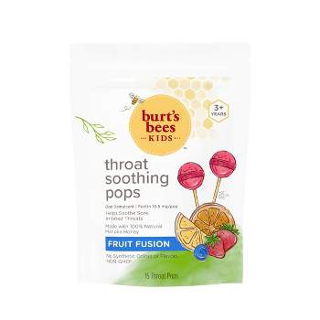 Burt's Bees Kids' Throat Pops - Fruit Fusion - 15ct