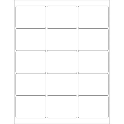 Tape Logic Laser Labels Rectangle 2.6875" x 2" White 1500/Case (LL114)
