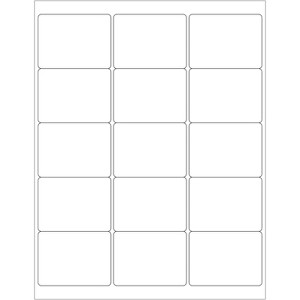 Tape Logic Laser Labels Rectangle 2.6875" x 2" White 1500/Case (LL114) - 1 of 1