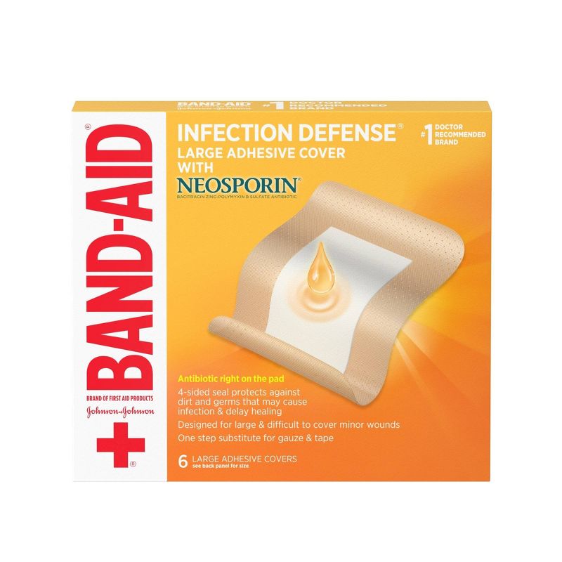 Band-Aid Infect Defense Large Cover - 6ct, 1 of 8