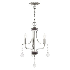 Livex Lighting Laurel 3 - Light Chandelier in  Brushed Nickel - 1 of 4