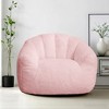 LIKEPAY Faux Rabbit Fur Single Bean Bag Sofa with Arms for Living Room, Bedroom, Gaming room - 3 of 4