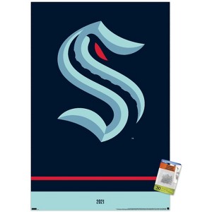 Trends International NHL Seattle Kraken - Logo 21 Unframed Wall Poster Prints - 1 of 4
