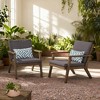 Outdoor Acacia Wood Club Chairs with Cushions (Set of 2) - 2 of 4