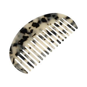 Unique Bargains Women's Half Round Wide Tooth Comb for Curly Thick Wavy Straight Hair 1 Pc - 1 of 4