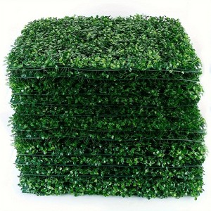 ORRD 12PCS 24"x16" UV-Protected Artificial Boxwood Panels for Green Wall, Garden, Weddings - 1 of 4