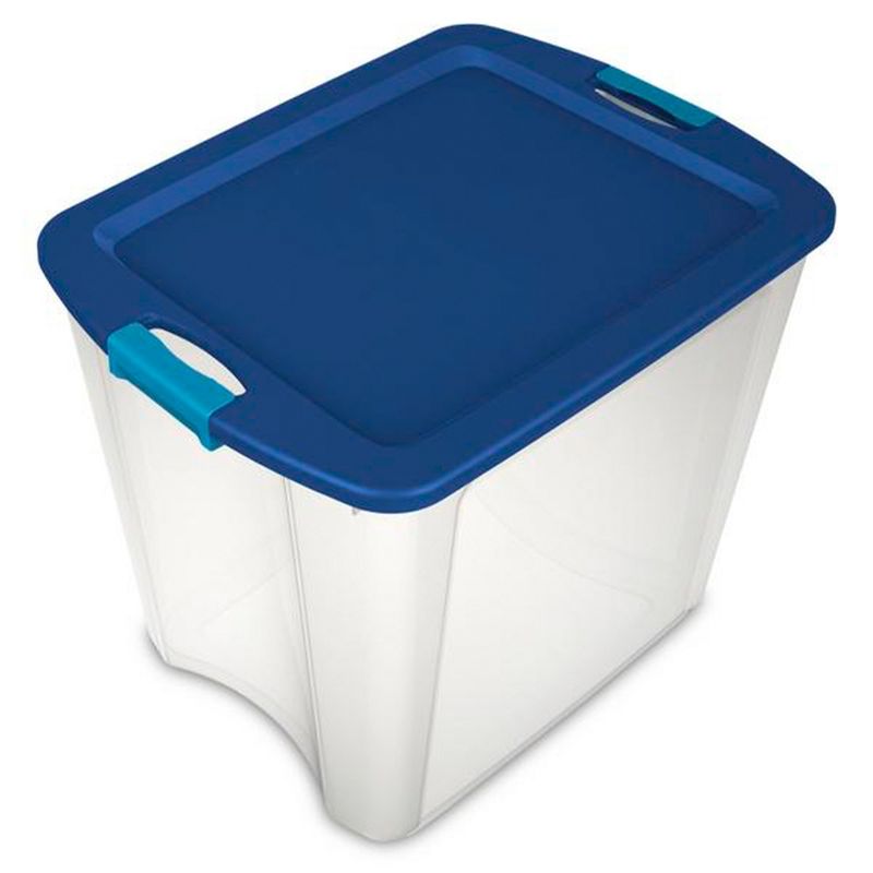 Sterilite 26 Gallon Plastic Latch & Carry Storage Bin Tote Baskets with Comfortable Handles for Household and Office Organization, 3 of 9
