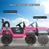 12V Kids Ride On Truck Car - 2 Speeds, Spring Suspension, Remote Control, LED Lights, MP3 Player, Safety Belt - 2 of 4