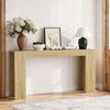 CIPACHO 62.99" Extra-Long Oak Console Table - Farmhouse Sofa Entryway Table for Narrow Spaces (Living Room/Hallway/Foyer) - 2 of 4