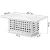 304 Stainless Steel Chimney Cap Cover - Adjustable Fireplace Flue Vent Top with Metal Strips, Screws & Gloves Included - 3 of 4