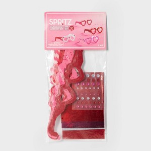 31pc Heart Glasses Kids Valentine's Day Craft Activity Kit - Spritz™ - 1 of 3