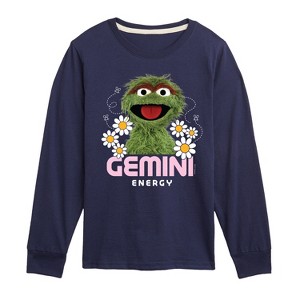 Boys' - Sesame Street - Oscar Gemini Energy -Toddler and Youth Long Sleeve T-Shirt Long Sleeve Graphic T-Shirt - 1 of 3