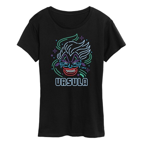 Women's - Disney - Villains Neon Ursula Short Sleeve Graphic T-Shirt - image 1 of 4