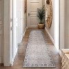 World Rug Gallery Elise Blue Distressed Medallion Indoor Rug – Flat Pile, Washable with Non-Slip Backing - 2 of 4