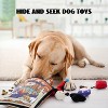 Nocciola 8-in-1 Poker Hands Dog Toy Set,Christmas gift,7 Plush Squeaky Toys with a Crinkle Pawker Pouch,Hide Toys for Small to Medium Dogs - 2 of 4
