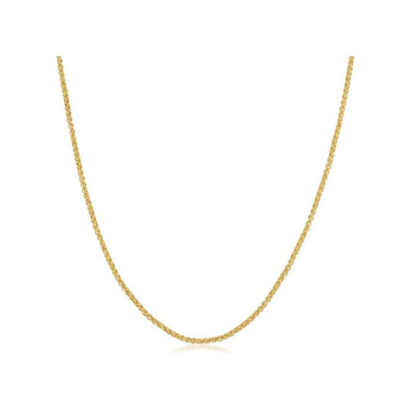 Pompeii3 14k Yellow Gold Filled 1.5mm-round Wheat Chain Necklace, 1 of 5