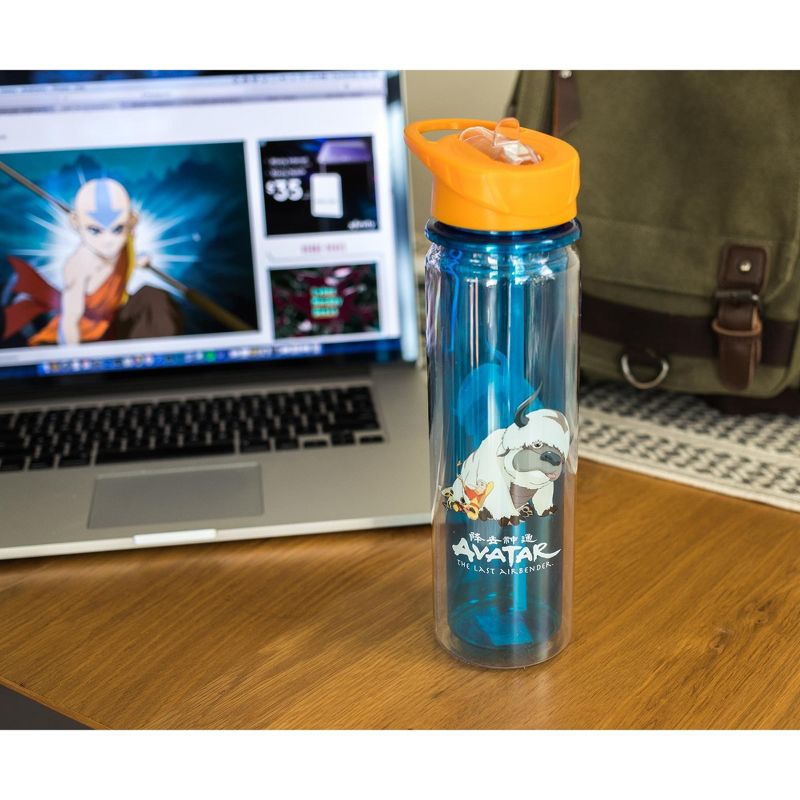 Surreal Entertainment Avatar: The Last Airbender Aang and Appa Water Bottle | Holds 16 Ounces, 4 of 7