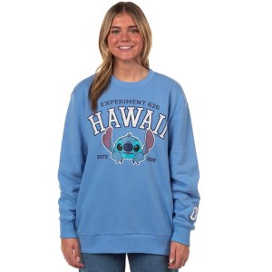 Seven Times Six Disney Stitch Women's Experiment 626 Hawaii Pullover Crewneck Sweatshirt - 1 of 4