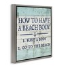Stupell Industries Sassy Beach Body Steps, 18" x 18" - 3 of 4