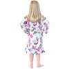 Mattel Girls' Barbie Fantasy Mermaid Fairy Rainbow Ruffled Bathrobe Robe White - 2 of 4