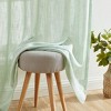 HLC.ME Linda Faux Linen Textured Semi Sheer Privacy Sun Light Filtering Window Rod Pocket Thick Curtains Panels, Set of 2 - 4 of 4